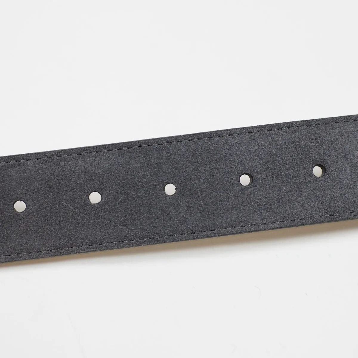 Navy Olona canvas and grey suede belt