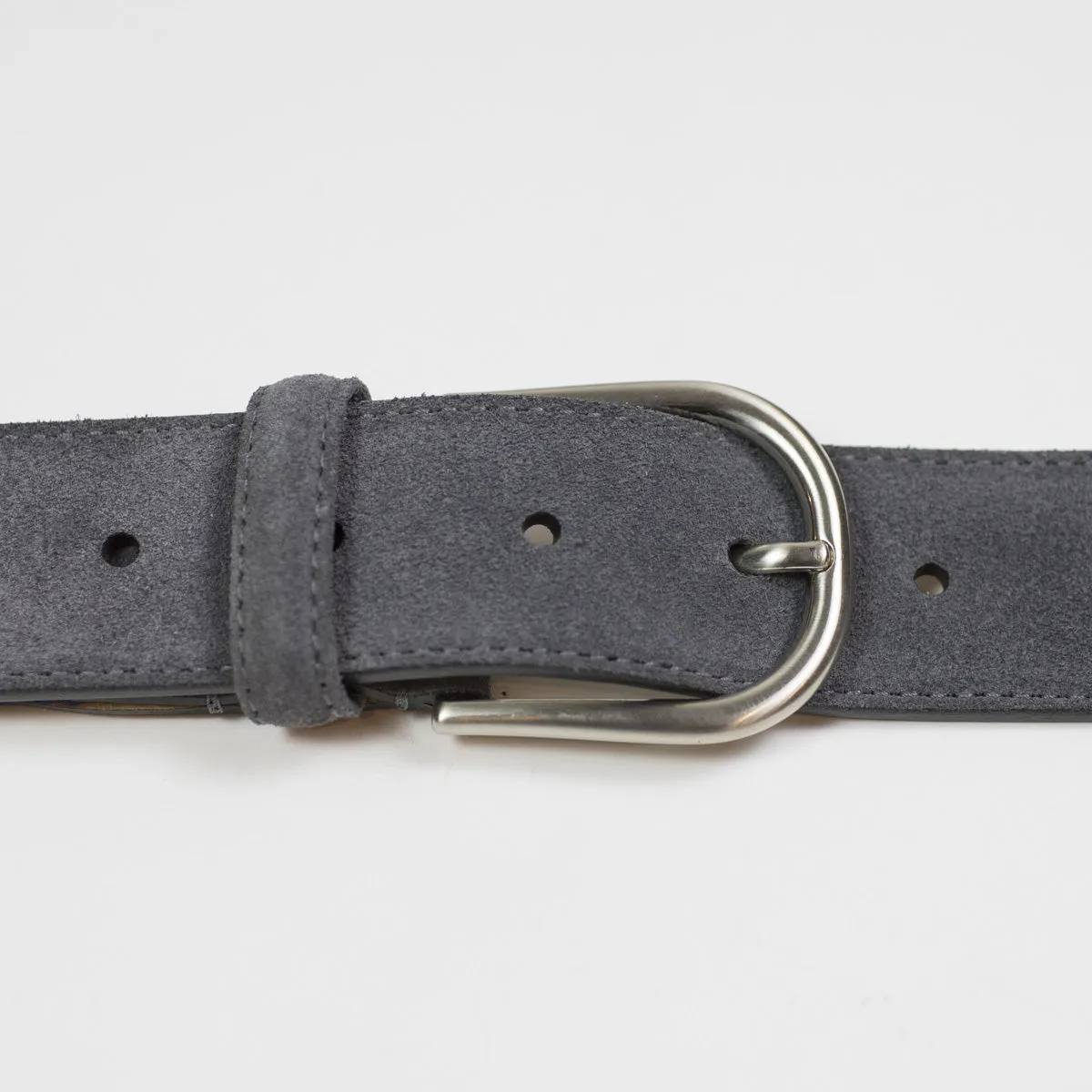 Navy Olona canvas and grey suede belt