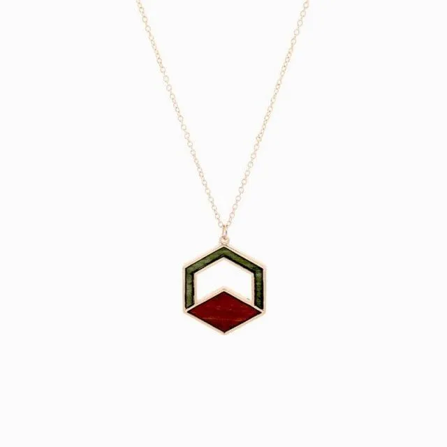 Necklaces Charm Jewelry Acrylic Wooden Geometric Fashion SMT260