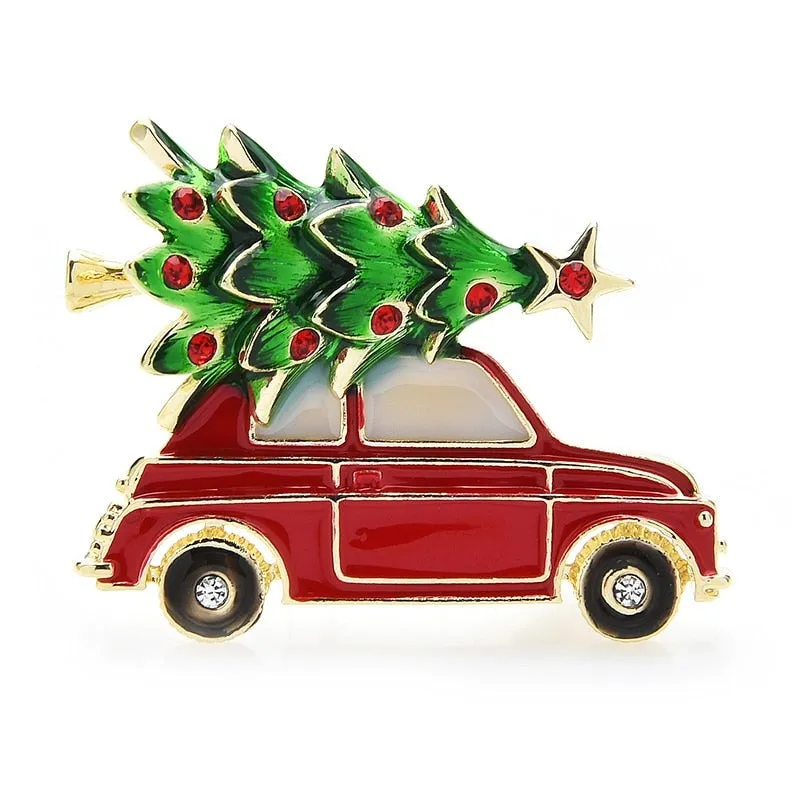 New Style Christmas Tree Brooch for Women