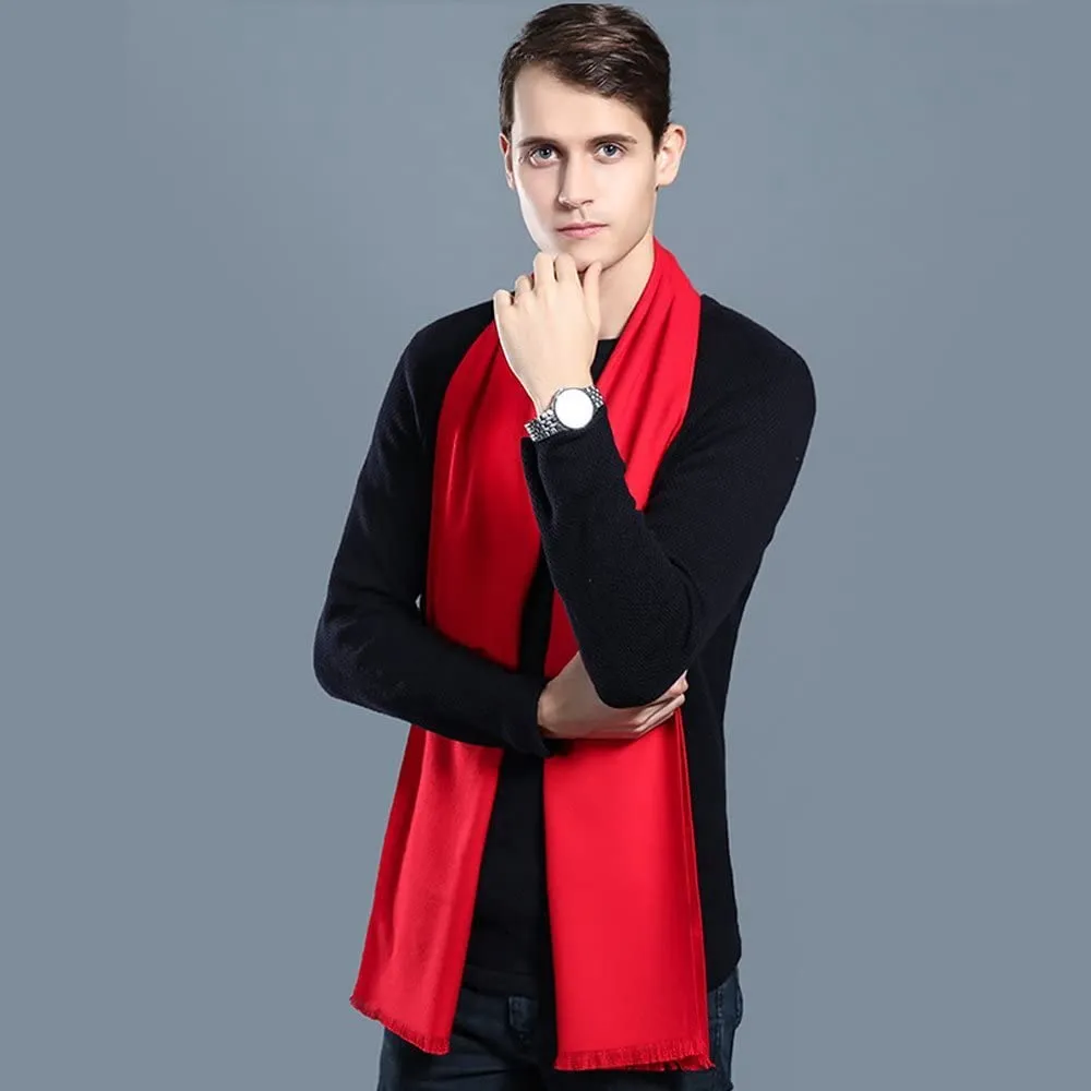 Ohayomi Mens Winter Cashmere Fashion Formal Soft Scarves