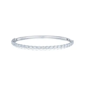 Oval Diamond Bangle