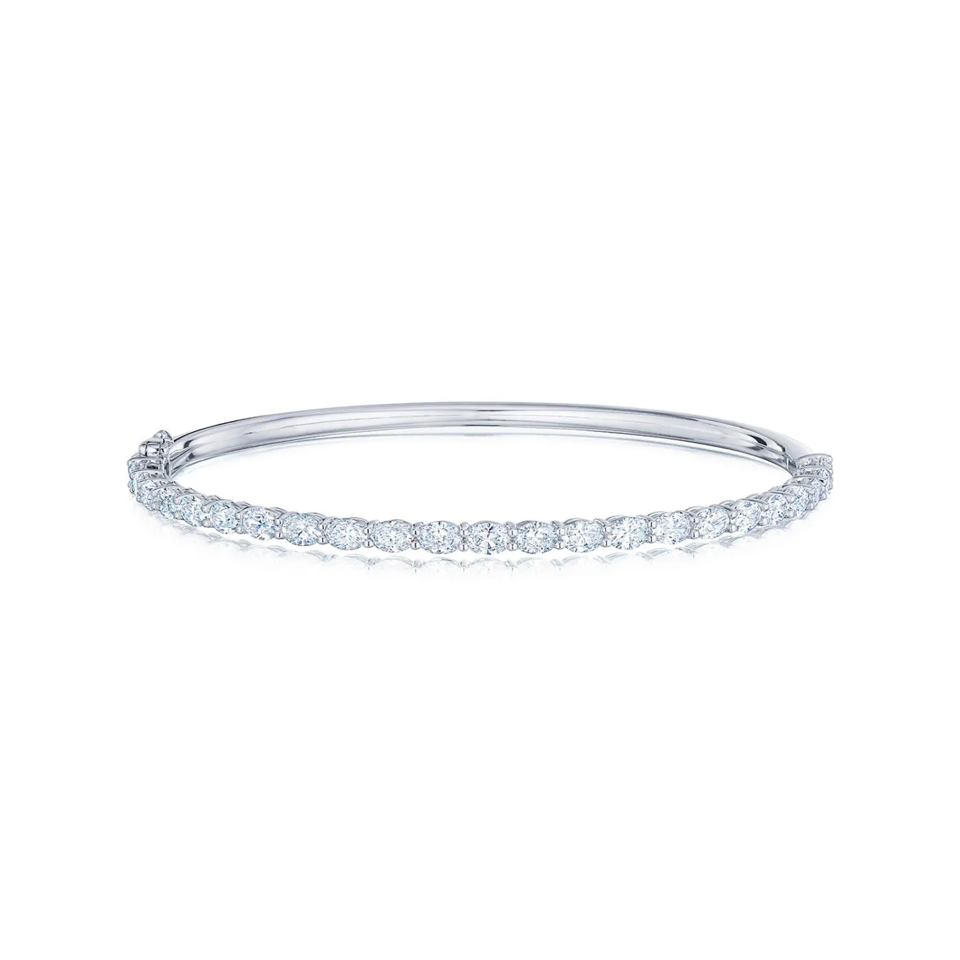 Oval Diamond Bangle