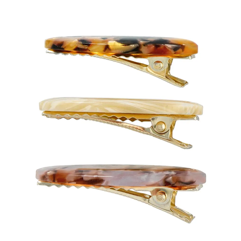 Oval Hair Clip Set