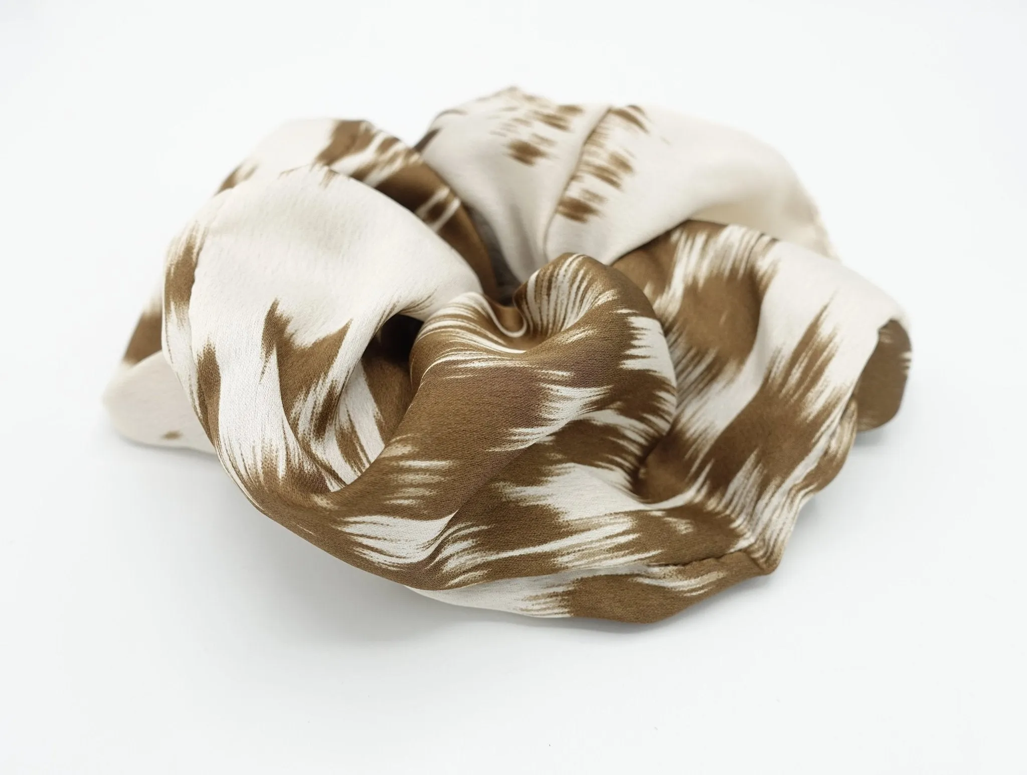 oversized stroke pattern scrunchies big scrunchies fashion hair elastic for women