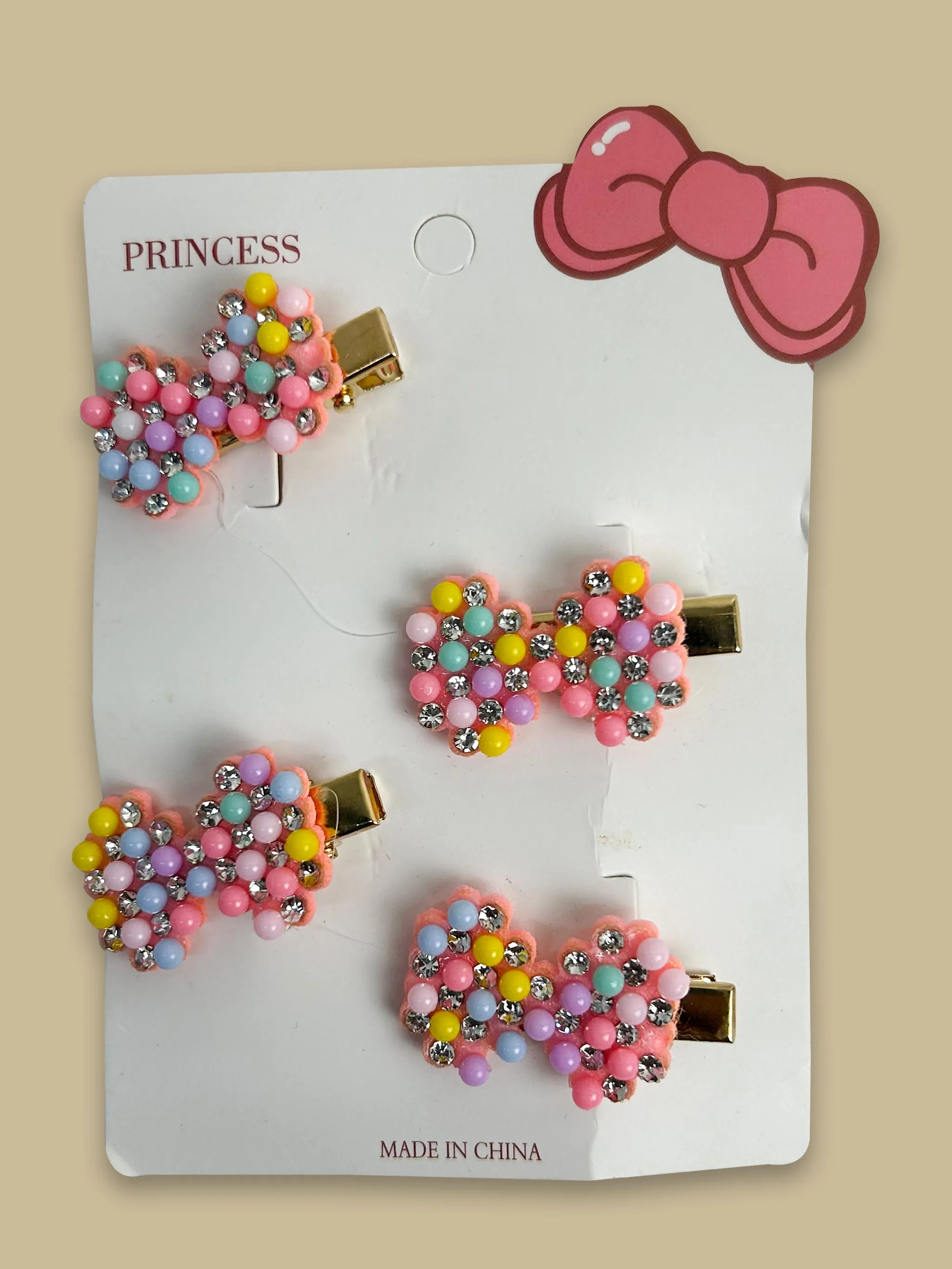 Pack Of 4 Hair Clips For Girls GHC77