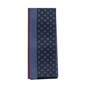 Paul Smith Scarf PS Edge Stripe Polka Navy