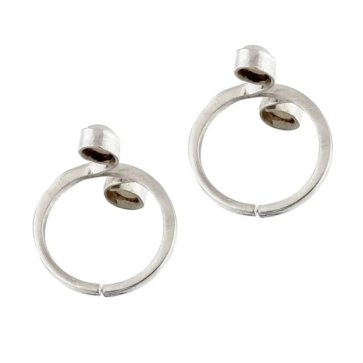 Pearl Sterling Silver Toe Rings (Pair)