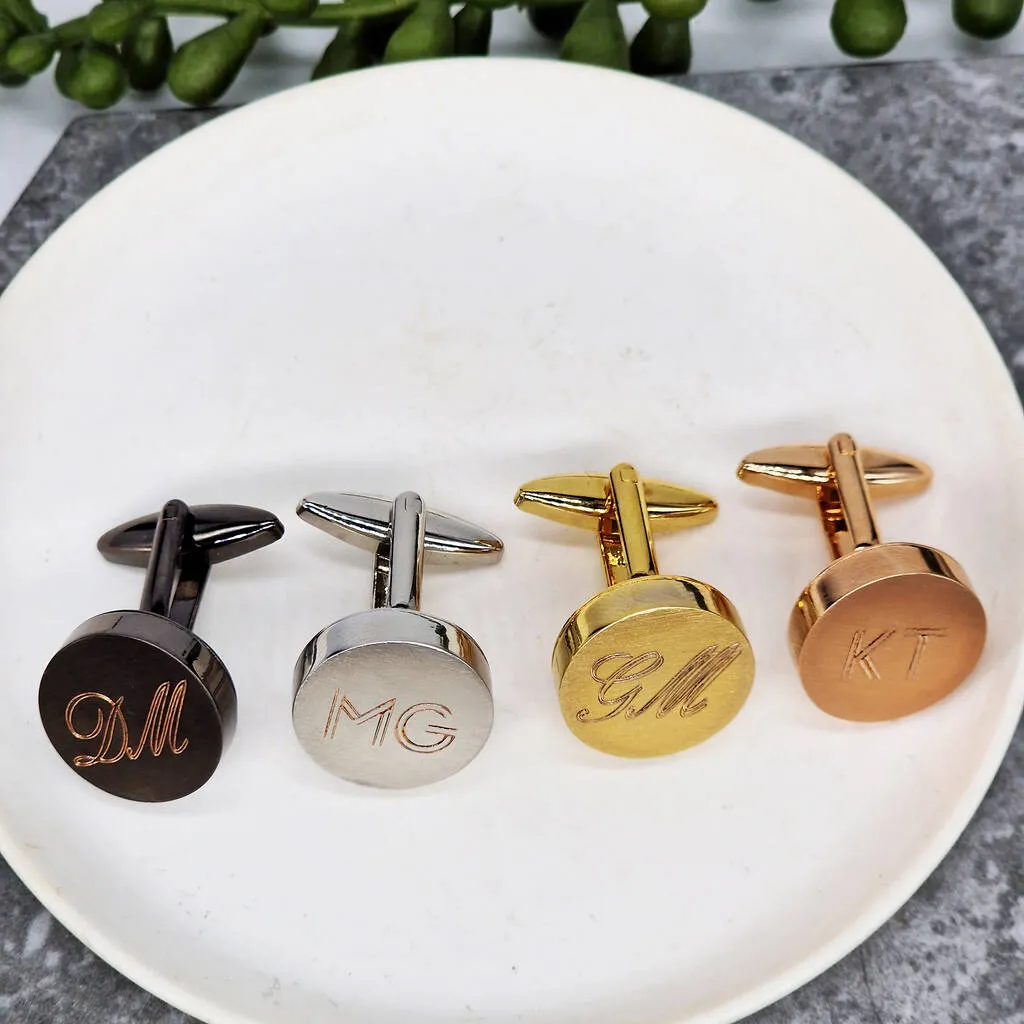 Personalised Hidden Photo And Message Twist Cufflinks