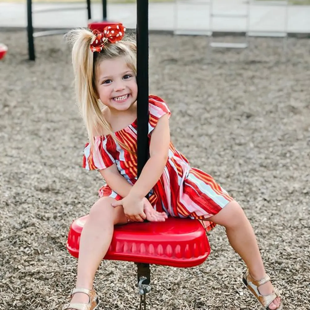 Polka Tie Scrunchie Set