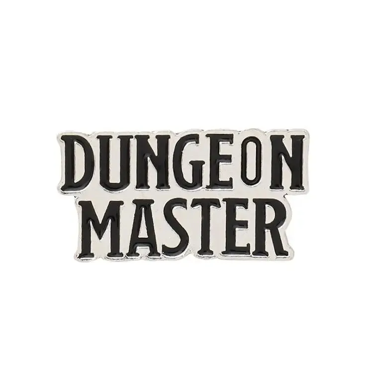 Punk DnD Dungeon Master Dungeons and Dragons Enamel pin Custom Brooch Bag Clothes D20 Badges Role playing Game Jewelry for Fans