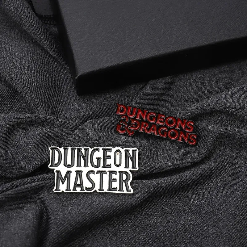 Punk DnD Dungeon Master Dungeons and Dragons Enamel pin Custom Brooch Bag Clothes D20 Badges Role playing Game Jewelry for Fans