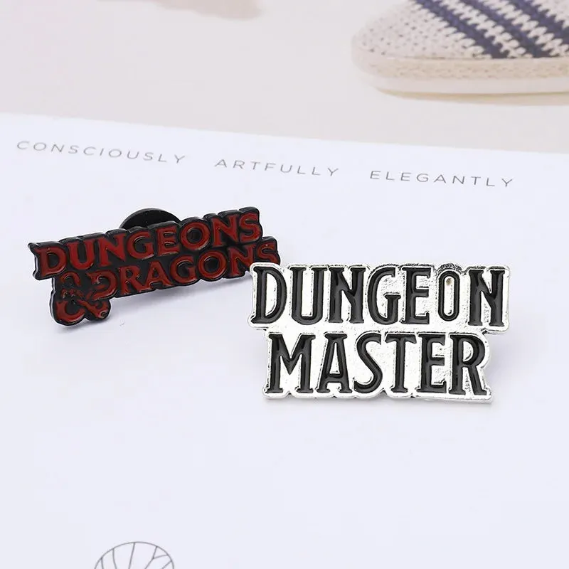 Punk DnD Dungeon Master Dungeons and Dragons Enamel pin Custom Brooch Bag Clothes D20 Badges Role playing Game Jewelry for Fans