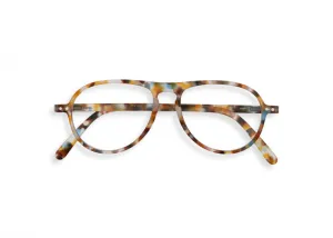 Reading Glasses #K The Aviator - Blue Tortoise - نظارات