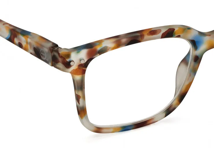 Reading Glasses #L The Big One - Blue Tortoise - نظارات