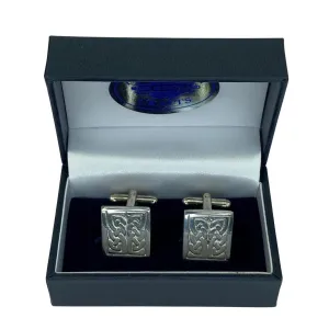 Rectangle Celtic Knot Cufflinks - Pewtermill