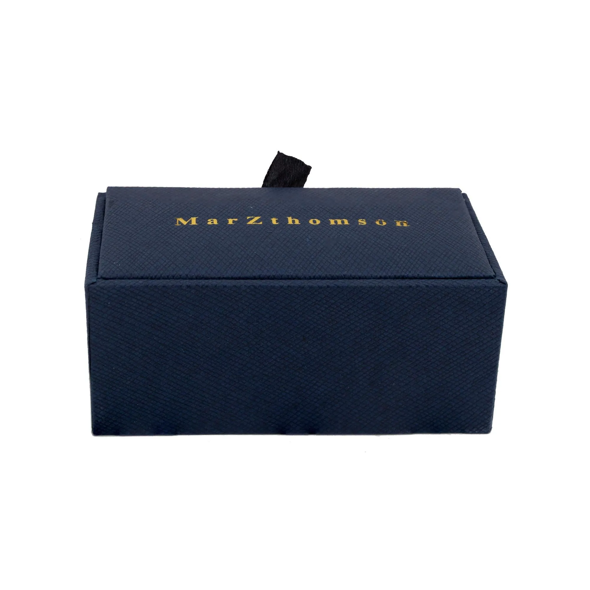 Rectangle gold enamel cufflinks (Online Exclusive)