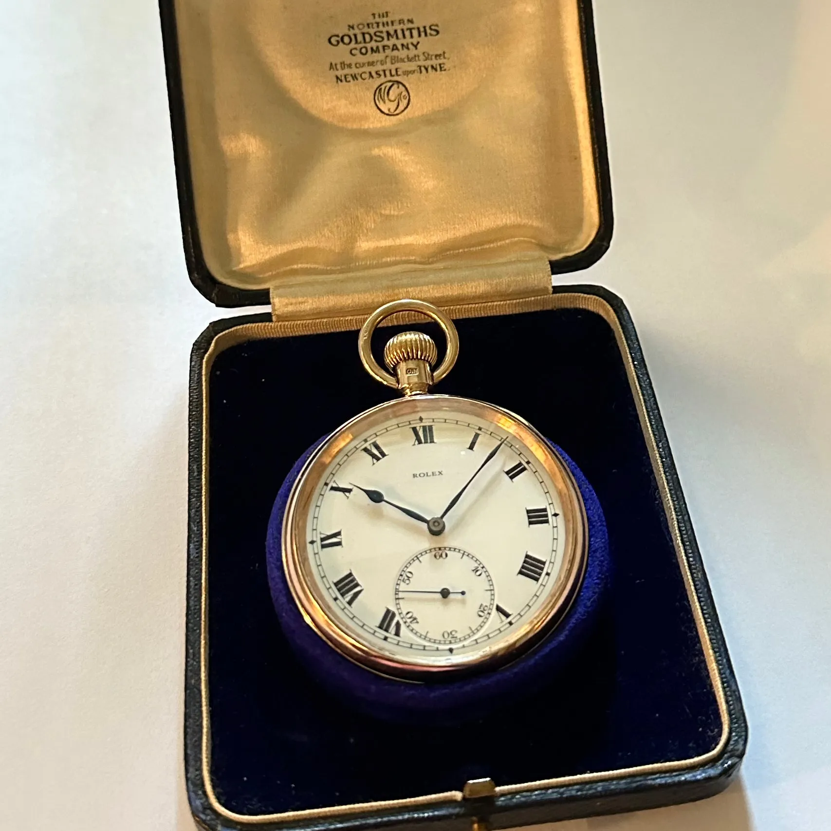 ROLEX SOLID 9K GOLD MAN’S POCKET WATCH