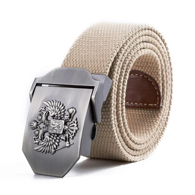 Russian National Emblem Canvas Tactical Belt