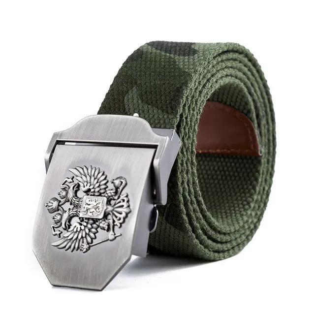 Russian National Emblem Canvas Tactical Belt