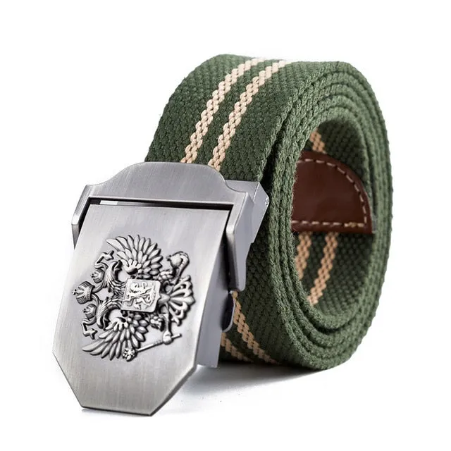 Russian National Emblem Canvas Tactical Belt