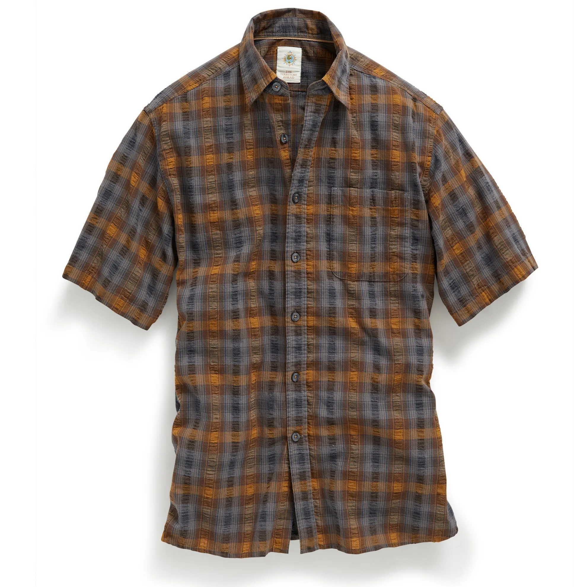 Samburu Seersucker Plaid Shirt - Tall