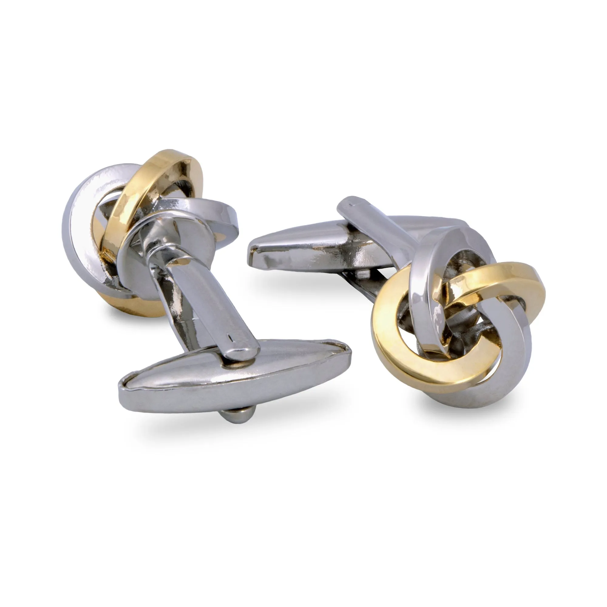 Silk Knot in  Gold-toned brass cufflinks (Online Exclusive)