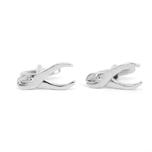 Silver Pliers Cufflinks - tool Cufflinks