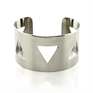 Stainless Steel Bangle with No Stone for Women Style LO480