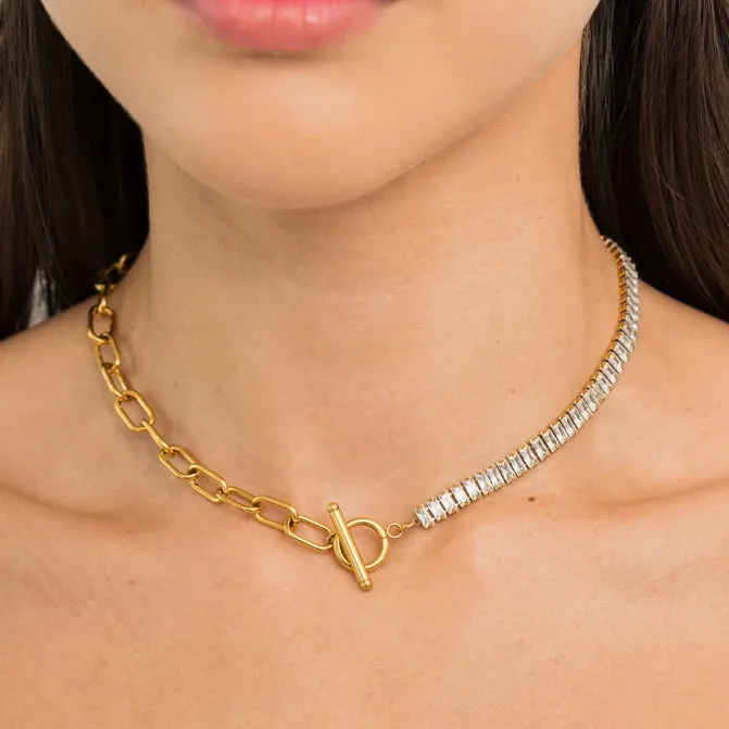 Tennis & Paperclip Choker