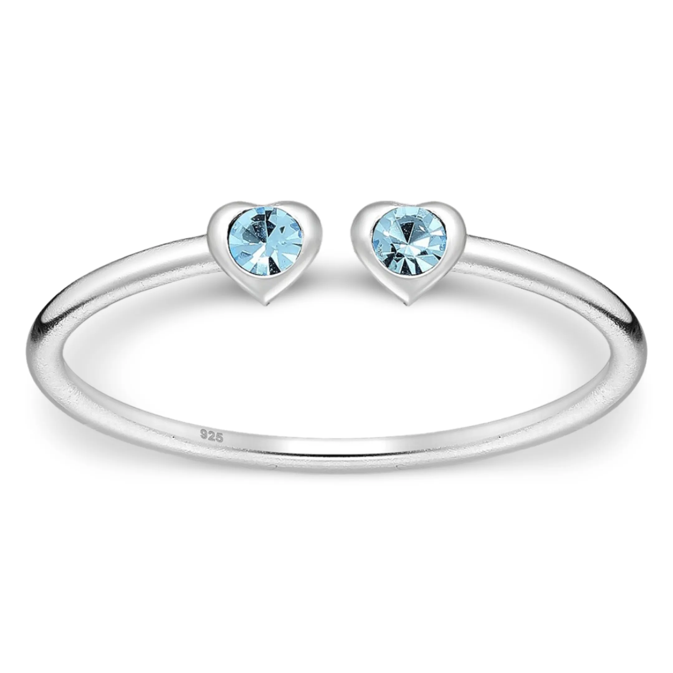 Toe Ring -925 Sterling Silver -Adjustable -Heart Shape