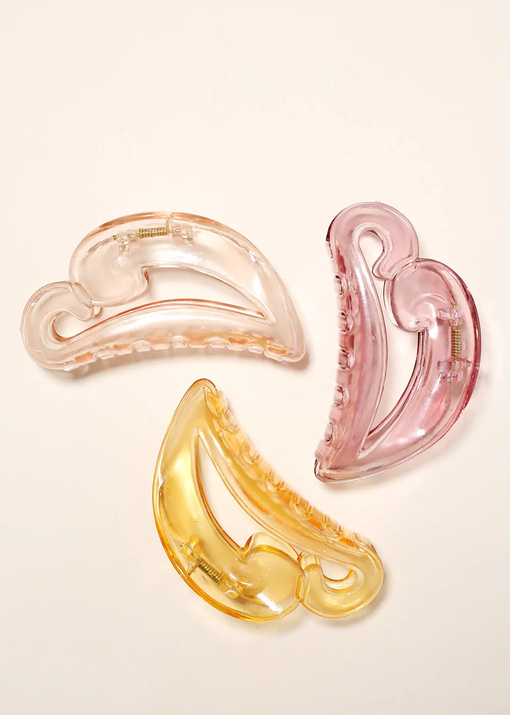 Transparent Color Claw Clips