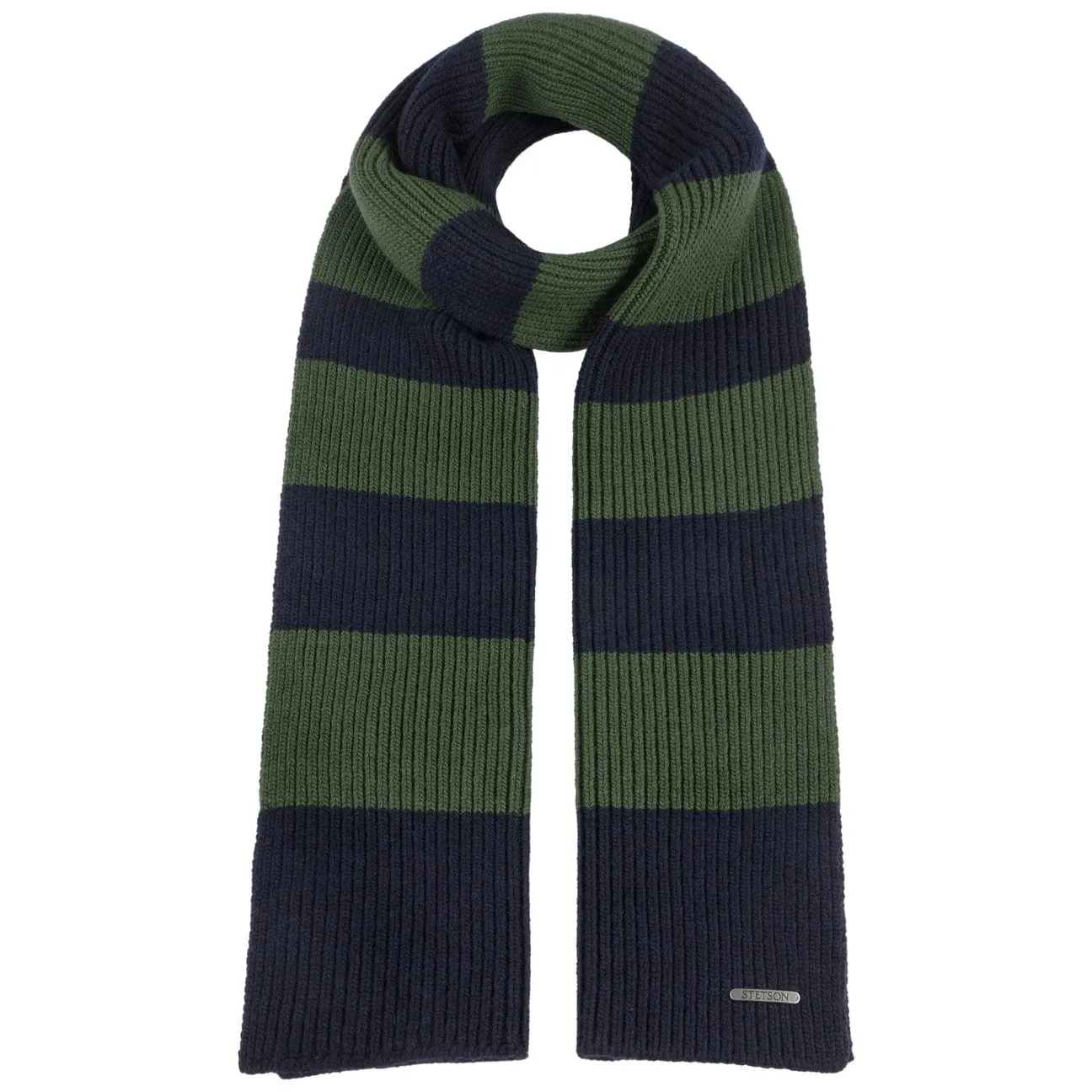 Twotone Stripes Wool Scarf by Stetson