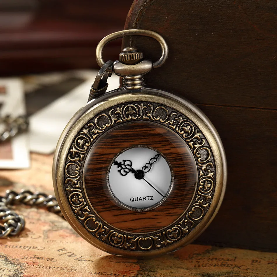 Unisex Vintage Steampunk Style Arabic Numeral Dial Fob Watches