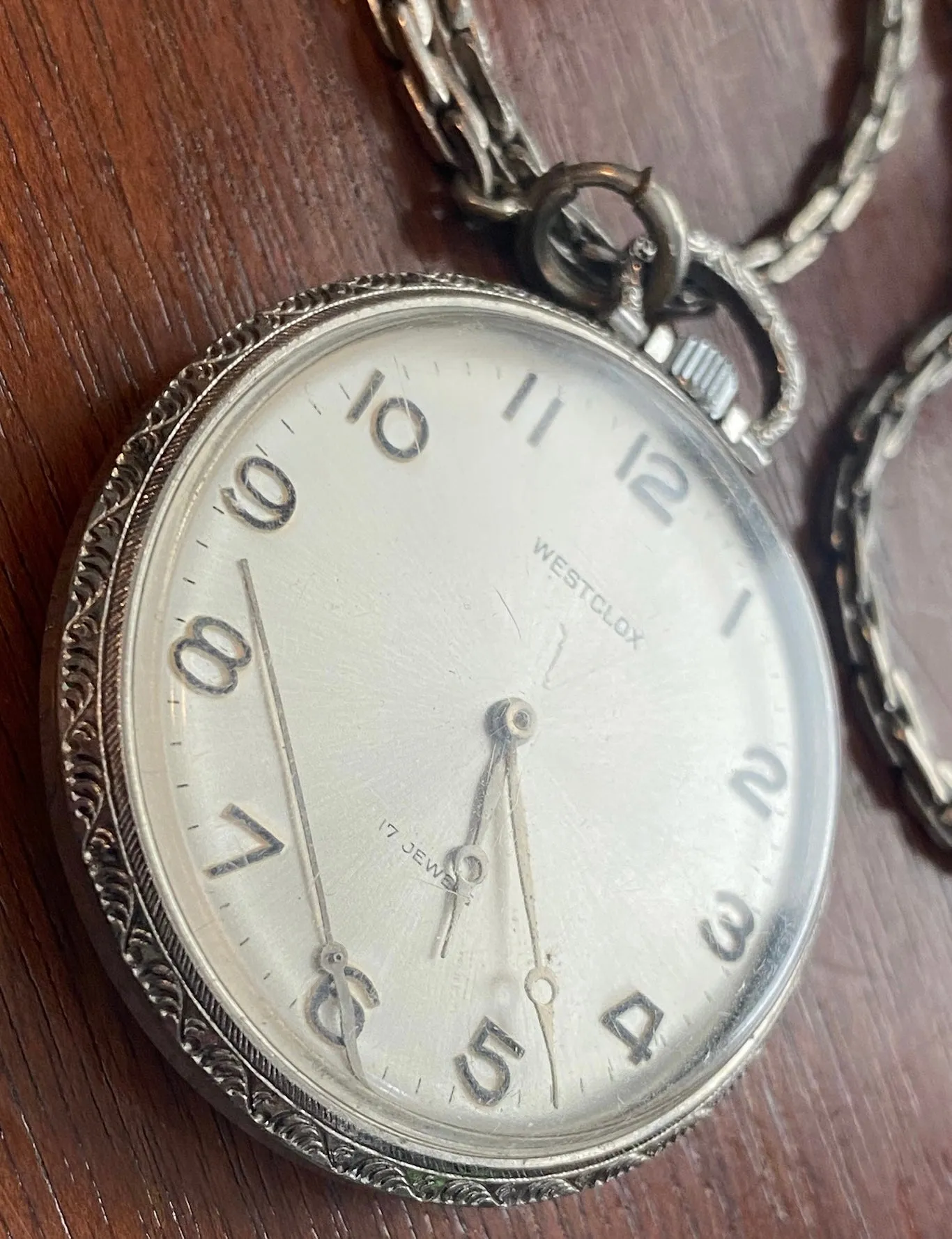 Vintage Westclox 17j Pocket Watch