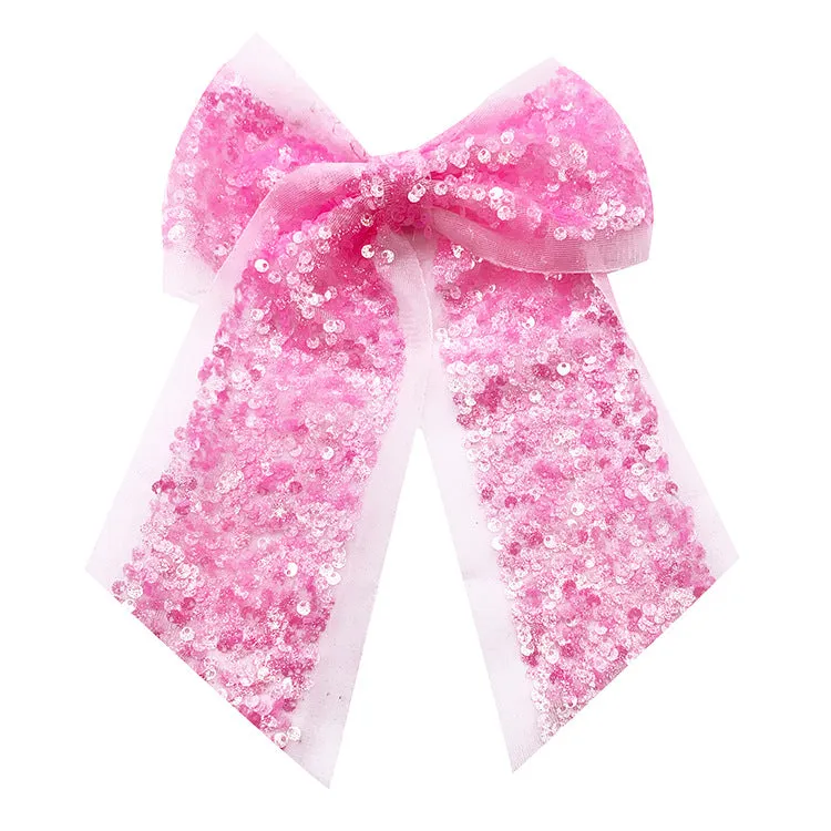 Wholesale Children's Colorful Sequin Swallowtail Bow Hair Band MOQ≥15 JDC-HS-JZY001