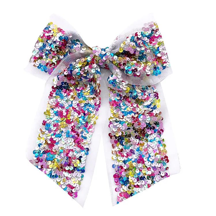 Wholesale Children's Colorful Sequin Swallowtail Bow Hair Band MOQ≥15 JDC-HS-JZY001