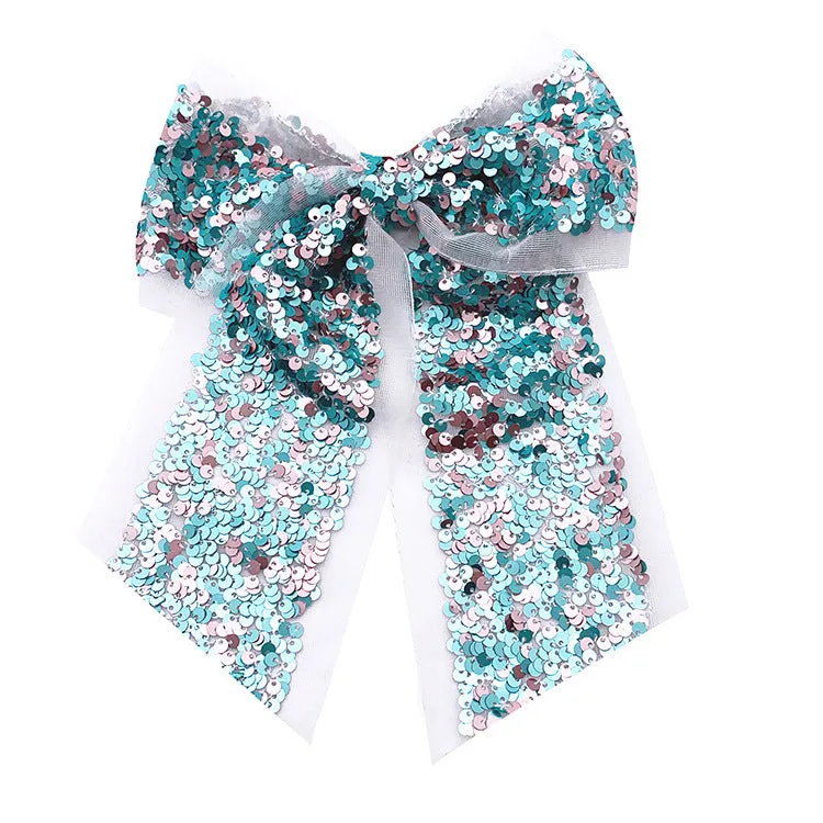 Wholesale Children's Colorful Sequin Swallowtail Bow Hair Band MOQ≥15 JDC-HS-JZY001