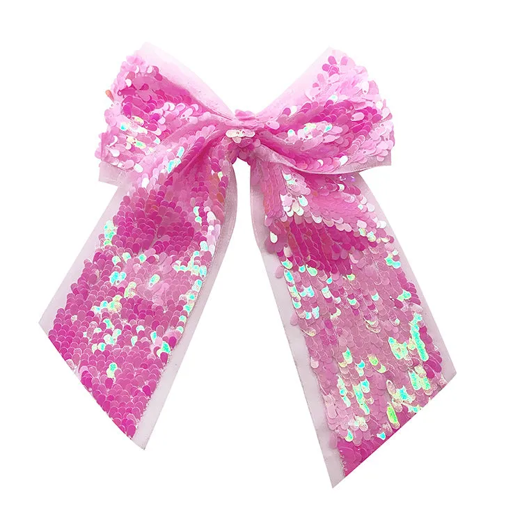 Wholesale Children's Colorful Sequin Swallowtail Bow Hair Band MOQ≥15 JDC-HS-JZY001