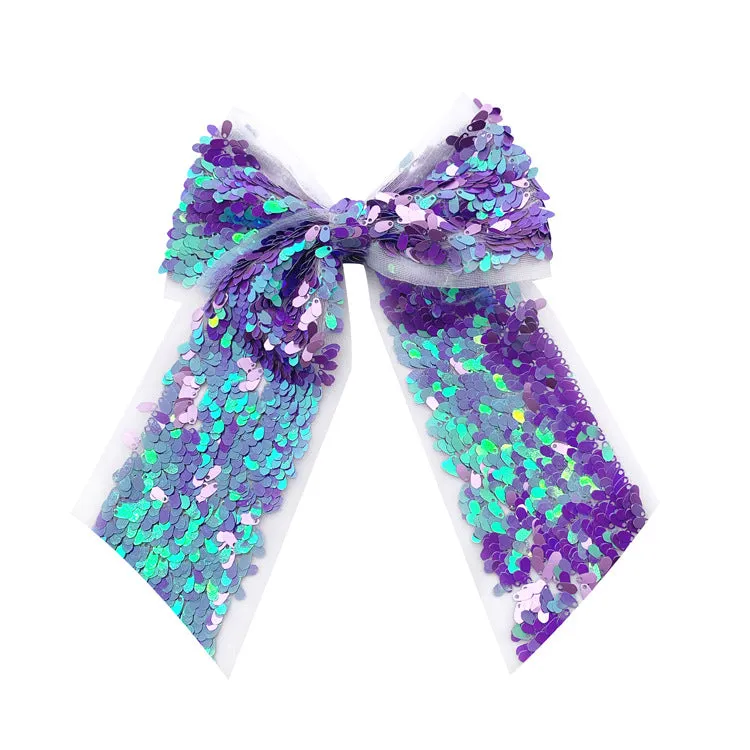 Wholesale Children's Colorful Sequin Swallowtail Bow Hair Band MOQ≥15 JDC-HS-JZY001