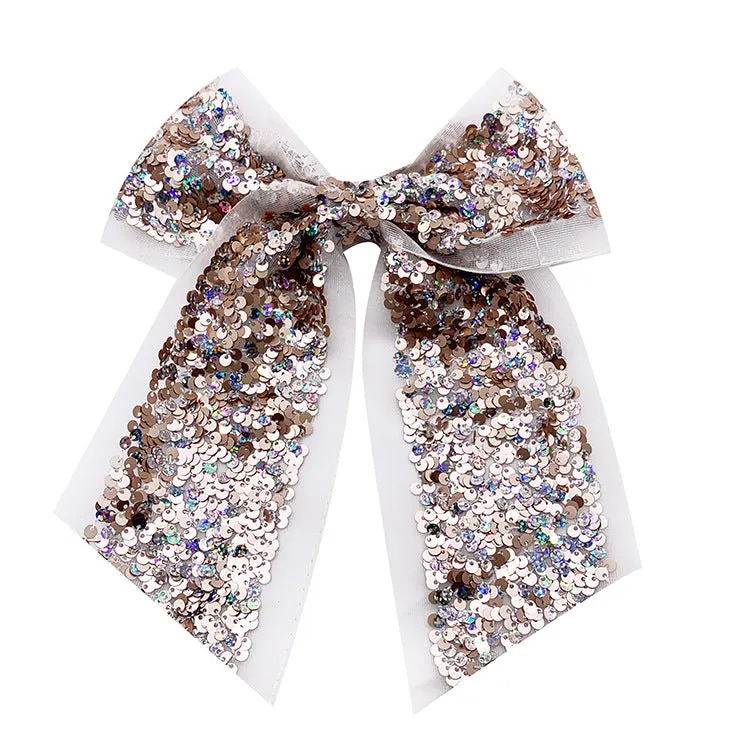 Wholesale Children's Colorful Sequin Swallowtail Bow Hair Band MOQ≥15 JDC-HS-JZY001