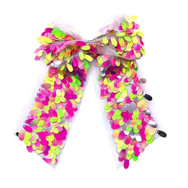 Wholesale Children's Colorful Sequin Swallowtail Bow Hair Band MOQ≥15 JDC-HS-JZY001