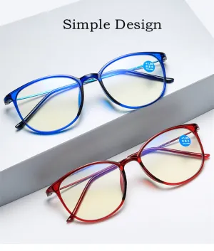 Yimaruili Unisex Full Rim Acetate Frame Myopic Or Presbyopic Anti Blue Light Reading Glasses Y872