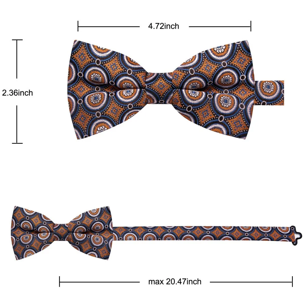 YourTies Men's Bowtie Orange Novelty Formal Pre-tied Bowtie