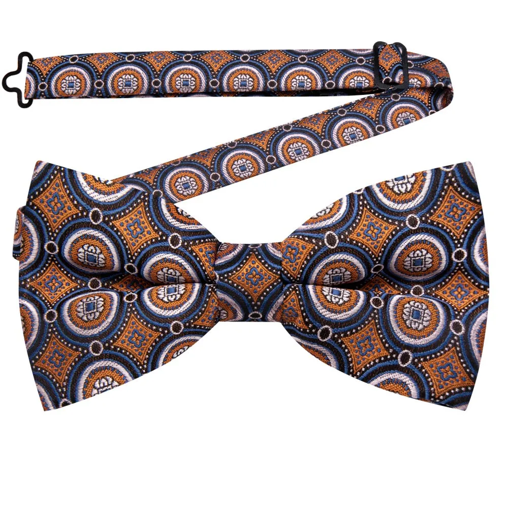 YourTies Men's Bowtie Orange Novelty Formal Pre-tied Bowtie